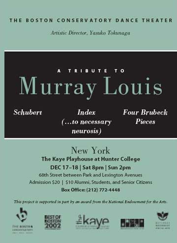 Tribute to Murray Louis